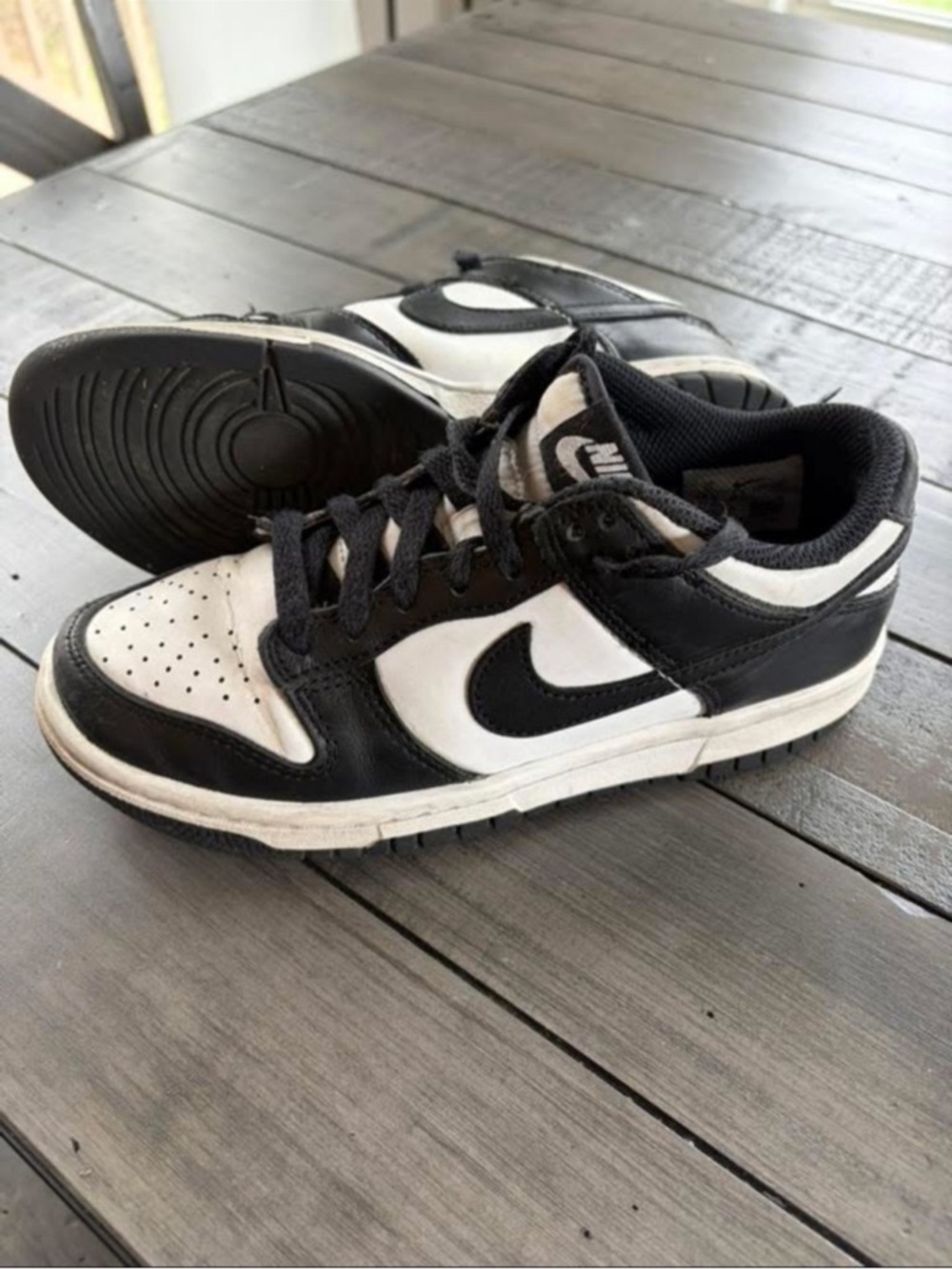 Nike Low Dunk Black and White Low-Top Sneakers - Picture 5 of 5